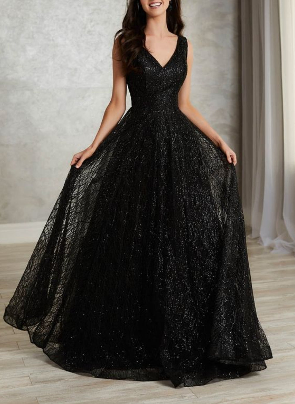 2022 Glitter Black Off Shoulder Black Glitter Formal Dress With Lace Up  Sequins Elegant Prom Gown For Women From Bridallee, $97.79 | DHgate.Com